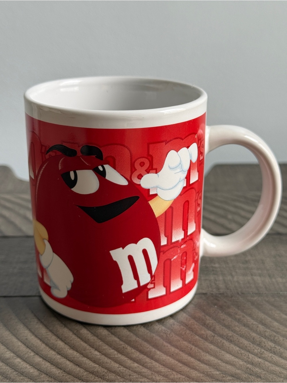 Vintage 2002 Red M&M Coffee Mug